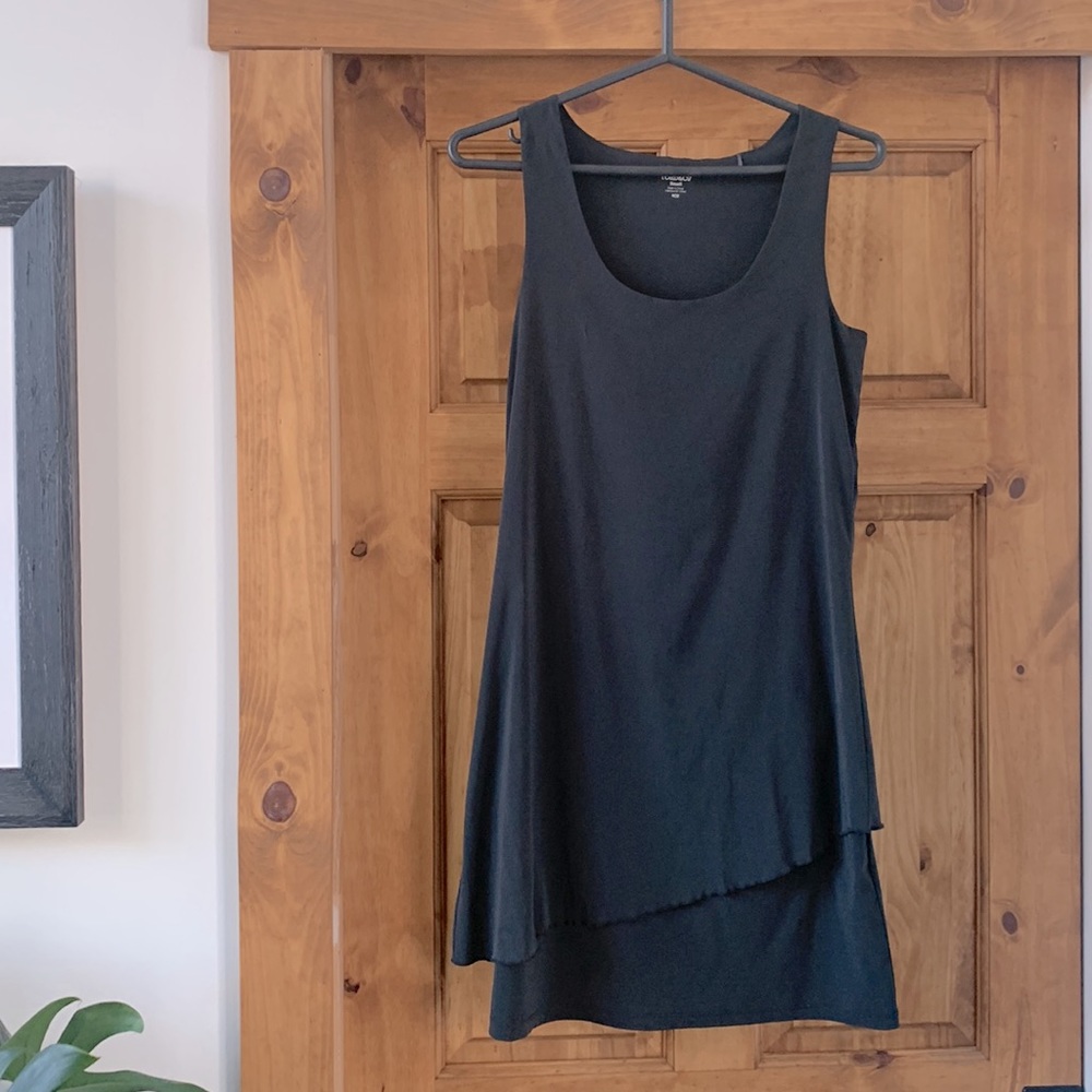 Toad & Co dark gray quick dry double layer dress Size Small
